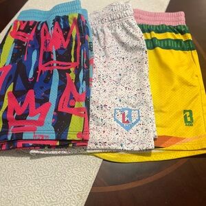Baseball Lifestyle 101 Men’s Shorts Lot of 3 Athletic Shorts BL101 Size Large